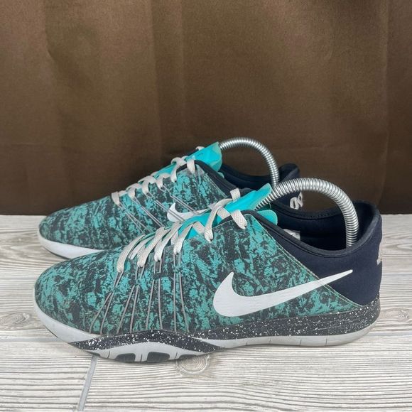 Nike Free TR 6 Blue Black Cross Training Running Shoe NIKE ID Womens 8 - Picture 3 of 9